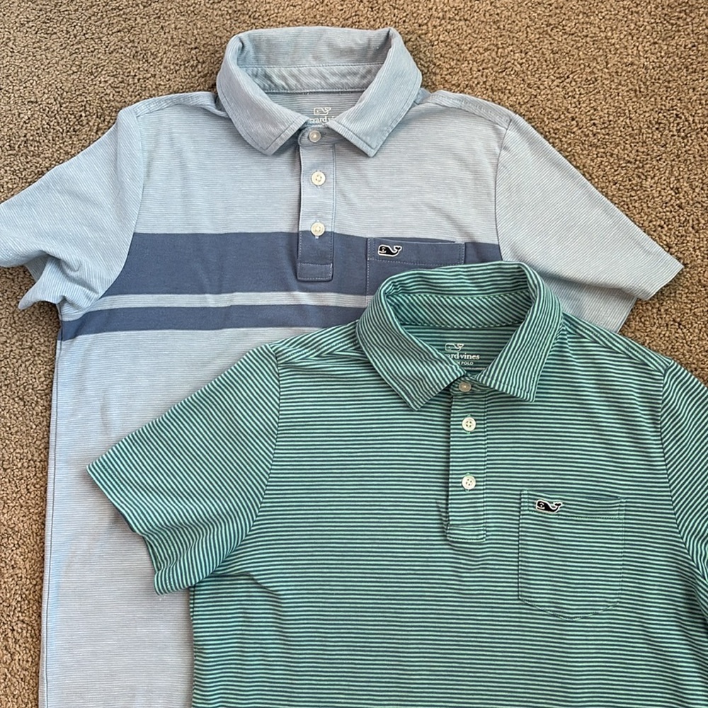 Vineyard Vines Boys Polos, size medium
